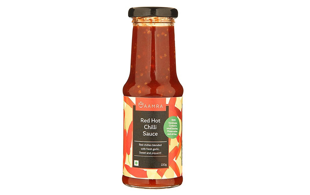 Aamra Red Hot Chilli Sauce    Glass Bottle  220 grams